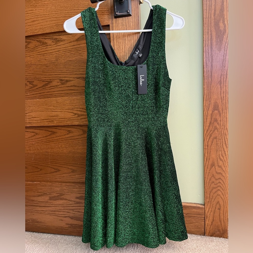 Lulus green sparkly dress
